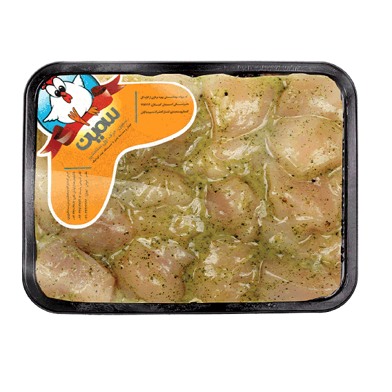 جوجه کباب بدون استخوان سینه سبزیجات