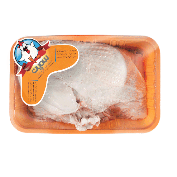 نیم شقه لاشه بوقلمون  با گردن فله (برش عمودی)