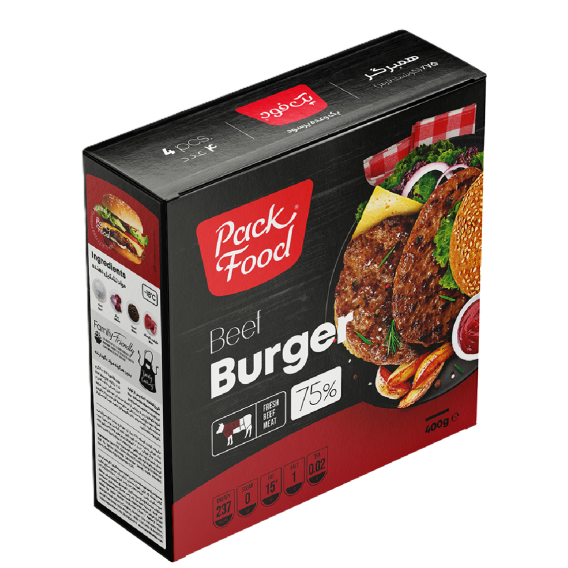 برگر گوشت قرمز 75 درصد
