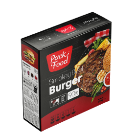 برگر گوشت قرمز ذغالی 90 درصد